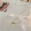 Fresco e Etéreo~ Colar de Lírio-do-Vale para Mulheres, Corrente de Clavícula de Luxo Novo de Nicho, Colar Estilo Pastoral