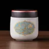 Lata de Chá Estilo Chinês Lata Vazia Lata Selada Lata de Armazenamento de Chá Lata de Armazenamento Lata de Porcelana Lata de Armazenamento de Chá À Prova de Umidade Chá Verde Chá Preto