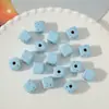 Cuentas de estrella de plata brillante cuadradas acrílicas para pulsera hecha a mano DIY, cadena de teléfono, accesorios, materiales, cuentas sueltas decorativas, accesorios