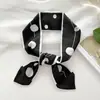 Cordones de Cristal Coreanos Bufanda Larga de Seda Versión Coreana Decoración Versátil para Zapatos Moño Zuecos Cordones Accesorios para Zapatos