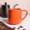 Taza de Cerámica con Panza Cruzada, Aspecto de Alta Calidad, Taza de Café de Gran Capacidad, Logo Impreso Comercial de Hotel, Personalizada para Uso Doméstico
