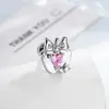Henson Girl Dulce y Linda Lazo Corazón Circonita Manzana Estilo Ins Perforación de Cartílago Stud de Hueso del Oído