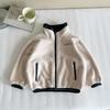Nausicaä del Valle del Viento 2025 Nueva Ropa de Invierno para Niños Estilo Coreano Cuello Alto Chaqueta de Felpa Niños y Niñas Cálidos Tops con Letras