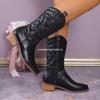 Botas Transfronterizas Europeas y Americanas para Adultos Europeas y Americanas 2024 Nuevo Comercio Exterior Botas de Talla Grande Zapatos de Tacón Grueso Venta al por Mayor Talla Grande