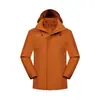 Chaqueta de exterior, unisex, diseño tres en uno, conjunto de dos piezas desmontable, impermeable, cortavientos y cálida, adecuada para senderismo y esquí