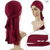 Novo Chapéu Unissex Estilo Amazon com Cadarço, Cauda Longa, à Prova de Vento e Proteção para o Cabelo, Chapéu Pirata Elástico com Aba Larga
