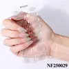 Pegatinas para Uñas de Gel Semi-Curadas Zhengxiang Impermeables Transfronterizas Europeas y Americanas Francesas Pegatinas para Uñas UV Rosa Cebolla Brillante Hielo Transparente