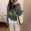 Suéter Preguiçoso de Gola Redonda 100% Lã Feminino Outono e Inverno Novo Suéter Aparência Emagrecedora Manga Longa Quente Caxemira Blusa Interna