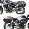 Coche muscle Wolf adecuado para Kawasaki Z650RS bolsa lateral bolsa lateral caja lateral retro modificación bolsa para casco cinturón impermeable marco de liberación rápida