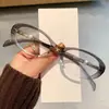 Óculos Retrô Olho de Gato Armação Grande Armação Preta Lentes Lisas Estilo Europeu Para Rosto Quadrado/Redondo Emagrecimento Pode Ser Colocado com Grau Miopia Lente Plano Mulheres
