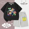 Traje infantil de Bob Esponja Pantalones Cuadrados para niños Ropa deportiva de verano Conjunto de dos piezas 2025 Ropa infantil Ropa de verano de algodón para niños