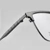 Moda de Negocios Ultraligero Línea de Cejas para Hombre Montura Semi de Titanio Danyang Montura para Gafas de Miopía Soporta Venta al por Mayor