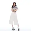 2026 Nuevos de Moda Azul Oscuro Retro Americano de Cintura Alta Sueltos de Pierna Ancha Pantalones Primavera y Verano Adelgazantes Rectos Cortos Jeans