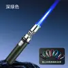 Encendedor de soplete de llama directa con cuerpo de metal, potencia de llama ajustable, adecuado para acampar al aire libre, moxibustión e encendido de cigarros