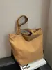 Bolsa de lona estilo coreano, casual y simple, de gran capacidad, bolso de hombro para mujer para el otoño y el invierno, bolsa de mano para el trabajo