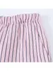 Pantalones casuales a rayas de verano simples marca Z, pantalones largos nuevos, estilo europeo y americano, ropa de mujer de pierna ancha transfronteriza, ligero al por mayor 202ZA