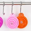 Embudo Plegable de Silicona Portátil Embudo de Cuello Largo Embudo Telescópico para Drenaje de Aceite Embudo Grueso de Cocina para Hogar para Dispensar Líquidos Embudo de Rejilla para Aceite