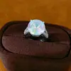 Anillo abierto redondo geométrico de circonita, estilo nicho de alta gama, estilo europeo y americano, joyería de moda única y exagerada al por mayor