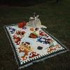 Cojín de Sofá Geométrico de Color Universal para las Cuatro Estaciones Alfombra de Camping Alfombrilla Casual para Picnic al Aire Libre Lavable a Máquina