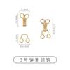 Suministros del Fabricante Botones de Metal Estilo Crochet Botones de Piel Botones Invisibles para Ropa Interior Botones de Gancho de Cobre para Suéter