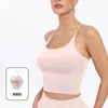 Top Esportivo Tatablanom com Sensação de Pele, Alta Elasticidade, Regata Feminina com Bojo, Top de Yoga Fitness com Alças