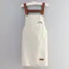 Delantal Popular Transfronterizo a Prueba de Aceite e Impermeable para Cocina Casera y Trabajo en Catering, Resistente a Manchas, Monos con Cubierta de Correa Estampada de Alta Apariencia