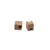 Accesorios de cubo de madera de haya, cadena colgante para ambientador de coche, madera decorativa, cuentas de madera pequeñas de 12 MM, venta al por mayor desde la fábrica de madera de origen