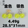 Cereja Tridimensional DIY Acessórios de Joias de Frutas Corda de Mão Monótona Fofa Pingente Cabeça de Fruta Multicolorida Pingente Realista