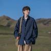 Camisa de Manga Larga de Fabricante Original para Hombre Estilo Retro Primavera y Otoño Camisa de Trabajo Japonesa Moderna Casual para Adolescentes y Niños