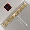 Adecuado para Correa de Apple Watch Patrón de Escamas de Pescado Correa de Reloj de Metal Iwatch Generación 11 Lote Se Estilo de Negocios Acero Inoxidable