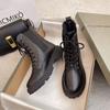 Botas Martin para mujer, estilo británico moderno, suela gruesa, nuevas botas cortas y finas de otoño 2021, bonitas botas individuales de motocicleta