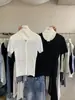 EN LÍNEA top versátil simple de canalé estilo coreano para mujer, color liso, adelgazante, de punto de manga corta de verano 66518
