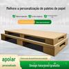 Bandeja de papel reforçada garfo personalizado cartão de papel papelão à prova de umidade armazém bandeja de papel para proteção bandeja de papel com capacidade de carga logística processamento de bandeja de papel
