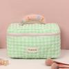 Bolsa de Cosméticos Acolchada tipo Macaron Coreano Portátil de Alto Valor Bolsa de Aseo de Gran Capacidad Bolsa de Almacenamiento Lindo Almacenamiento Ins