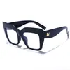 Novos Óculos Quadrados Grandes Estilosos com Frame de Rebite, Acessório da Moda Streetwear, Óculos Coloridos Azuis Bloqueadores de Luz Azul