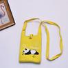 2024 Bolsa de Mão Mini de Tricô Guofeng Panda Bolsa de Celular Fashion Guofeng Bolsa de Ombro Bolsa Casual Versátil