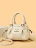 Bolso de Mano de Cuero Suave de Gama Alta 2026 Nueva Moda Tendencia Versátil Bolso de Hombro Gran Capacidad Bolso Cruzado Bolso para Mamá