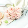 Q Mini Cravos Rosa Artificial de Seda Buquê Material DIY Flores Seda Flores Artesanais Casamento Material Flores