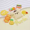 Cachorrinho Amarelo Desenho Animado Acessórios DIY Cola Macia de PVC Capa de Celular Sapatos Chinelos Flor Decoração de Armazenamento Adesivo para Copo de Geladeira