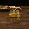 Diretamente do fabricante, tubo reto de acrílico transparente, colar com pingente de caixa Gahu, um recipiente de garrafa oca que pode ser aberto para guardar tesouros