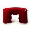 Almohada de Camping de PVC Afelpado en Forma de U, Almohada Cervical, Almohada para la Espalda, Almohada de Aviación, Almohada para Avión, Almohada de Viaje, Almohada Inflable, Soporte para el Cuello