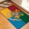 Alfombrilla de Piso para Baño de Comercio Exterior Transfronterizo, Alfombrilla Absorbente Antideslizante para Lavabo de Baño, Alfombrilla de Piso de Franela Estilo Americano Fácil de Limpiar