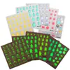 Zhengxiang Nova Tartaruga Luminous Fofa Adesivo para Unhas Embossado 5D Adesivo Autoadesivo Macio Adesivo Luminous para Unhas DIY OEM
