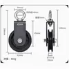 Polea para equipo de fitness, máquina de ejercicios flybird grande, rueda de nailon, rodillo, cable de acero, polea guía de cable, soporte, polea móvil