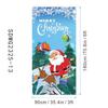 Cortina Banderín Cubierta de Puerta Navideña Transfronteriza Papá Noel Tela Colgante Decorativa para Exteriores Venta al por Mayor Cubierta de Puerta Festiva Personalización