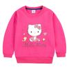 Sudadera de cuello redondo para niña, primavera y otoño 2023, nueva sudadera de algodón estilo occidental para niña, abrigo informal de manga larga para niña