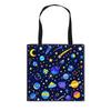 Bolsa de Compras para Niños Nuevo Planeta Espacial Creativa Moda Tendencia Cool Gran Capacidad Portátil Tote Caliente para Estudiantes de Primaria