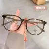 Las Nuevas Gafas Negras de Montura Oversize con Efecto Maquillaje Cero Se Pueden Equipar con Miopía para Mujeres Adecuadas para Caras Grandes y las Monturas son Ultraligeras y de Montura Grande