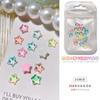 20 accesorios para uñas cristal moca plano Diamante Amor red mariposa Estrella Roja Luna color mágico aurora taladro de uñas