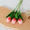 Mini Tulipán Artificial de PU Flor Artificial Decoración para el Hogar y Bodas Sensación Transfronteriza Flor Artificial Flor de Plástico Venta al por Mayor